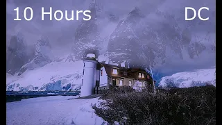 Blizzard at Lighthouse | Blowing Snow and Wind Sounds for Sleeping | Studying | Background Video