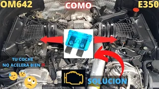 Cambio de fusible (15A) de los caudalímetros (Problema de aceleración) OM642 Mercedes-Benz