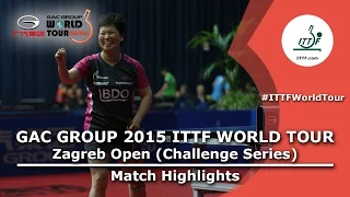 Zagreb Open 2015 Highlights: SAKAI Haruka vs NI Xialian (R 64)