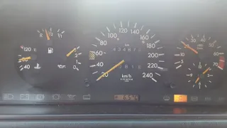 Mercedes W124, 300E, 0-100 acceleration.