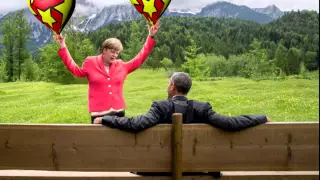 Song of Angela Merkel to Obama at G7