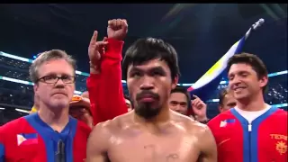 Manny Pacquiao's lengthy introduction... Michael Buffer deserves a raise!!!