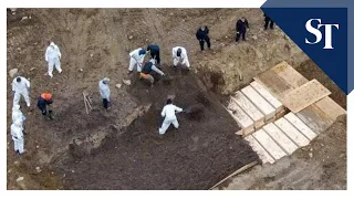 Dead are buried on New York City's Hart Island amid coronavirus surge