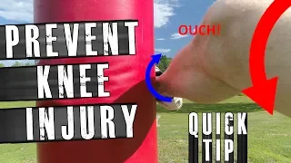 Preventing Knee Injury While Kicking - Quick Tip
