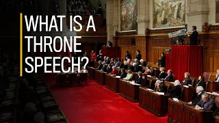 What is a throne speech?