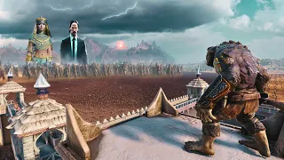 7,000,000 ORCS ATTACK CLEOPATRA'S MEETING WITH JOHN WICK - Epic Battle Simulator 2 - UEBS 2