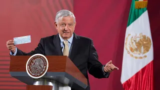 FGR entrega 2 mmdp al Instituto para Devolver al Pueblo lo Robado. Conferencia presidente AMLO