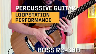 Percussive Acoustic Guitar Loopstation Performance Boss RC-600 - Paper Between Strings