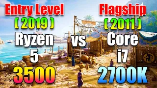 Ryzen 5 3500 (2019 Entry Level) vs Core i7 2700K (2011 Flagship Level) | PC Gameplay Benchmark Test