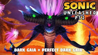 Sonic Unleashed PS2- Dark Gaia + Perfect Dark Gaia Boss Fight (Upscaled) S Rank