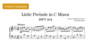 Little Prelude in  C minor BWV 934 - Bach