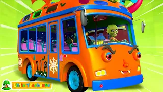 Колеса на Хелловін в автобусісмішнодитячі віршикидля немовлят англійською