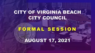 City Council Formal - 08/17/2021