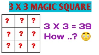 Magic Square । Magic No 39 । Wright in A Box Answer 39 From all Side l Problem Solve