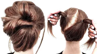 ПРОСТАЯ ПРИЧЕСКА ИЗ 2 РЕЗИНОК |  НА КОРОТКИЕ ВОЛОСЫ. SIMPLE 2 RUBBER HAIRSTYLE | ON SHORT HAIR.