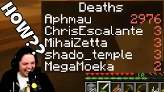 APHMAU DIED 2,976 Times On Our Minecraft SMP???