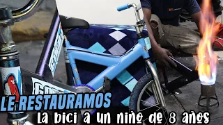 La bicicleta de SEBASTIAN de 8 AÑOS *LOGRAMOS RESTAURARLA* 🚲✨