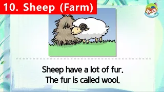 80 Animals | Unit 10- Farm | Sheep