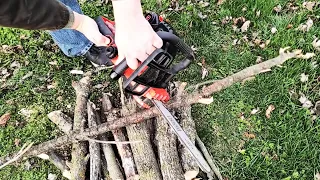 You'll be AMAZED at the power of this little chainsaw!