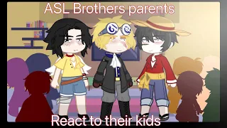 ASL Parents react ||One Piece|| Gacha Club ||