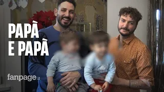 Christian, Carlo e i loro due gemelli avuti con maternità surrogata: "Siamo due papà felici"