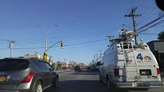 Driving from Ozone Park to Rockaway Park in Queens,New York