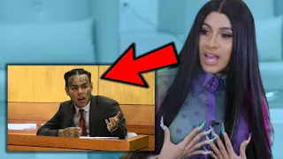 Cardi B Reacts To 6ix9ine Snitching On Her In Court...