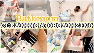 BATHROOM CLEANING AND ORGANIZING | CLEAN WITH ME 2022 | DECLUTTER & ORGANIZE | HOUSE CLEANING