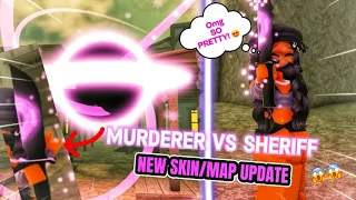 NEW BLACK HOLE 💜🖤 SKIN UPDATE!! EVEN A NEW MAP! | Murder Vs Sheriff