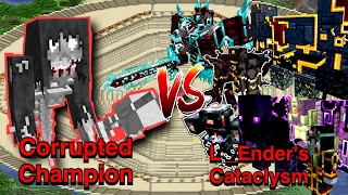 Minecraft |Mobs Battle|  Corrupted Champion (The Graveyard) VS L_Ender 's Cataclysm