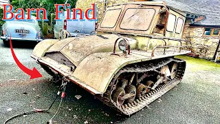 VW Beetle TANK Snow Trac ST4 barn find! will it run?