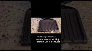 Cleaning stubborn thick grease build-up off of my George Foreman Grill 🤢🤮🥴