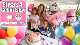 Elisas 4. Geburtstag 🎂 Strahlende Augen & Geschenke auspacken! Hello Kitty Party Torte | Mamiseelen