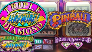 Old School Reels $20Spins Pinball $10Spins Triple Diamond Haywire Slots