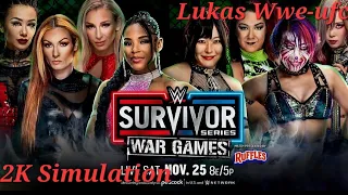 WWE Survivor Series 2023 2K Simulation. Womens War Games Match