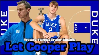 Will JON SCHEYER Hold COOPER FLAGG Back at DUKE?