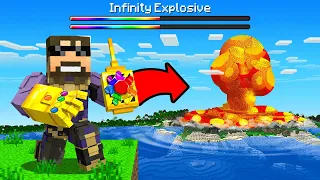 Infinity Remote Explosive Weapon in Minecraft (Insane Craft)