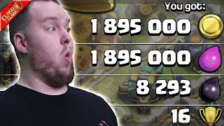 THIS IS THE MOST LOOT I HAVE EVER FOUND IN CLASH OF CLANS!