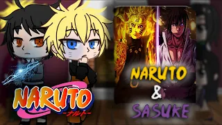 Naruto and sasuke's parents react to Naruto and Sasuke|NARUTO| |gacha club|