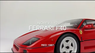 Norev 1:12 Ferrari F40 1987 Red Unveiled | Model Universe