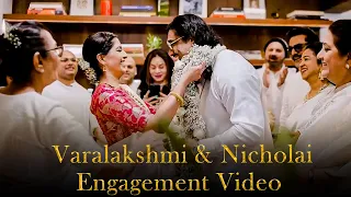 Varalakshmi Sarathkumar's Engagement Full Video 😍 - Husband Nicholai Sachdev | Marriage | Radika