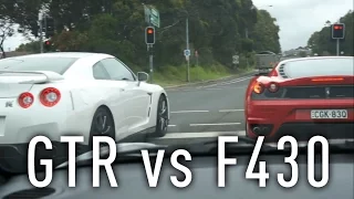 Nissan GTR vs Ferrari F430