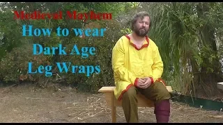 Viking Leg Wraps Winningas for medieval re-enactment LARP SCA COSPLAY DIY make Garb