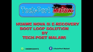 How to repair e recovery bootloop in Huawei Nova 8i NEN LX1 Using Unlock tool.