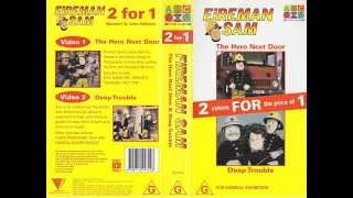 Fireman Sam The Hero Next Door & Deep Trouble Australian VHS