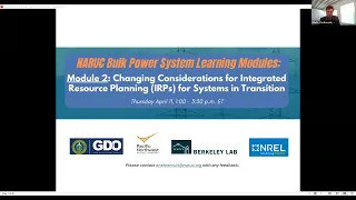 Changing Considerations for Integrated Resource Planning (IRPs) for Systems in Transition