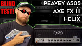 Peavey 6505 vs Axe Fx III vs Helix! (BLIND TEST!)