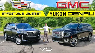 BLING BATTLE! -- 2021 Cadillac Escalade vs. 2021 GMC Yukon Denali: Comparison