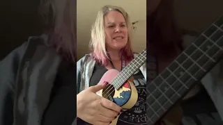 Elderly Woman Behind a Counter - COVER on Ukulele! Chords D C G A em