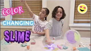 DIY COLOR CHANGING & GLOW IN THE DARK SLIME!